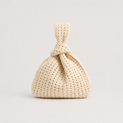 Oat Crochet Handbag