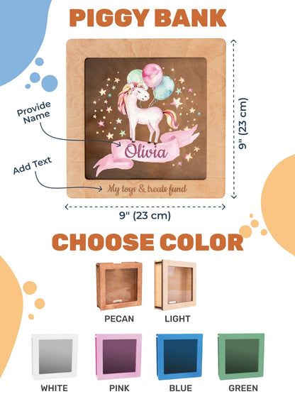 Personalized Acrylic Box - Unicorn