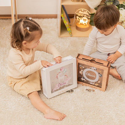 Custom Acrylic Box for Kids - Dino