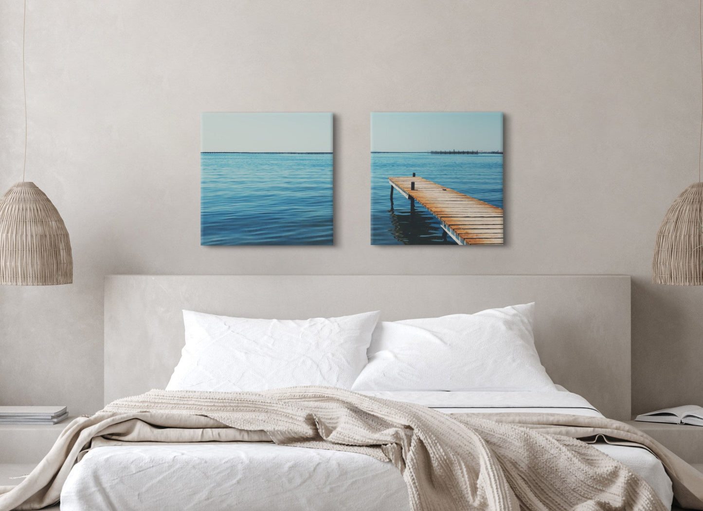 Etang de Thau Canvas Art Set by Laura Evans