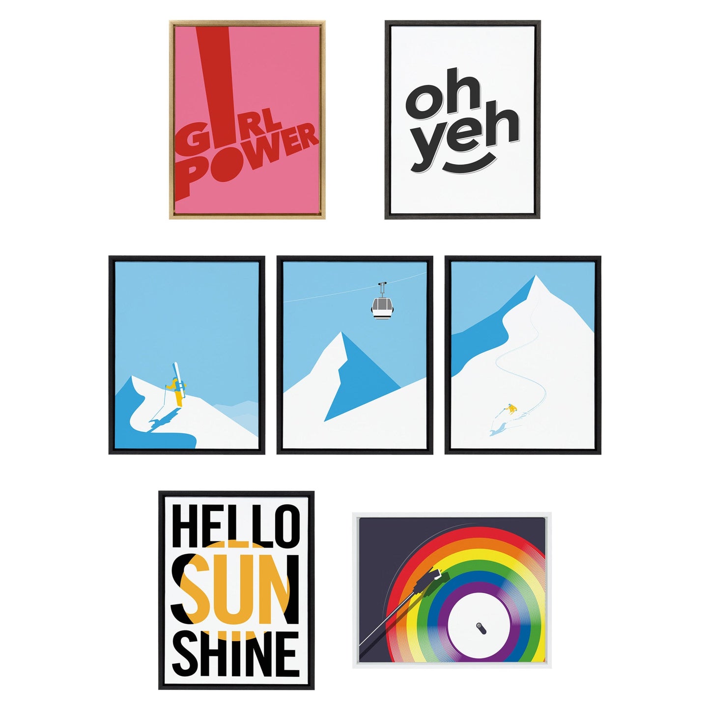 Sylvie Hello Sunshine Framed Canvas By Rocket Jack