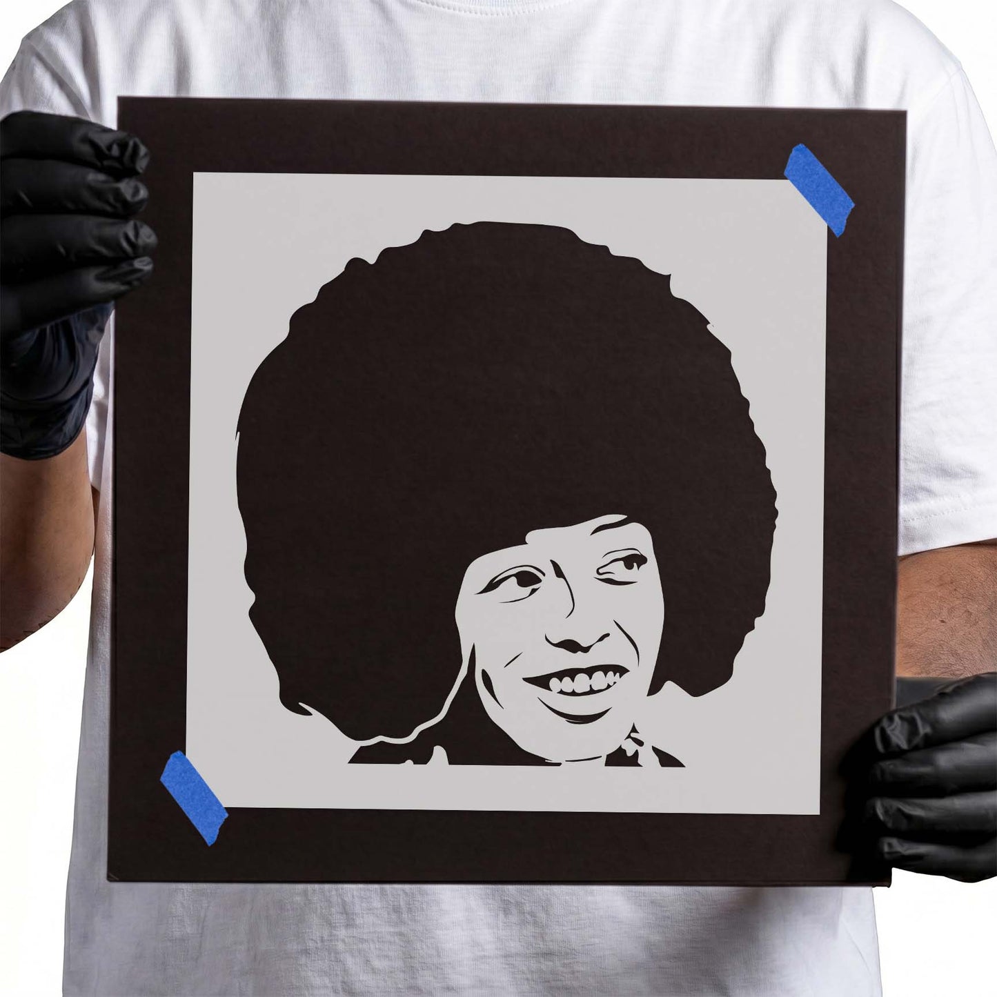 Angela Davis Stencil