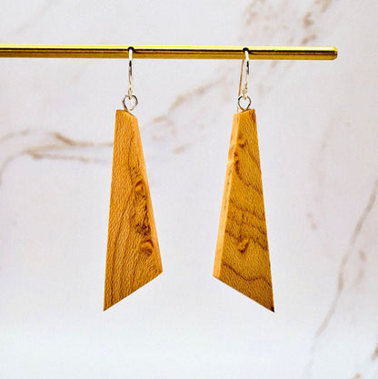 Ascent Geometric Wooden Earrings