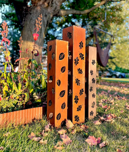 Autumn Glow Luminary Collection - Solar Pillars