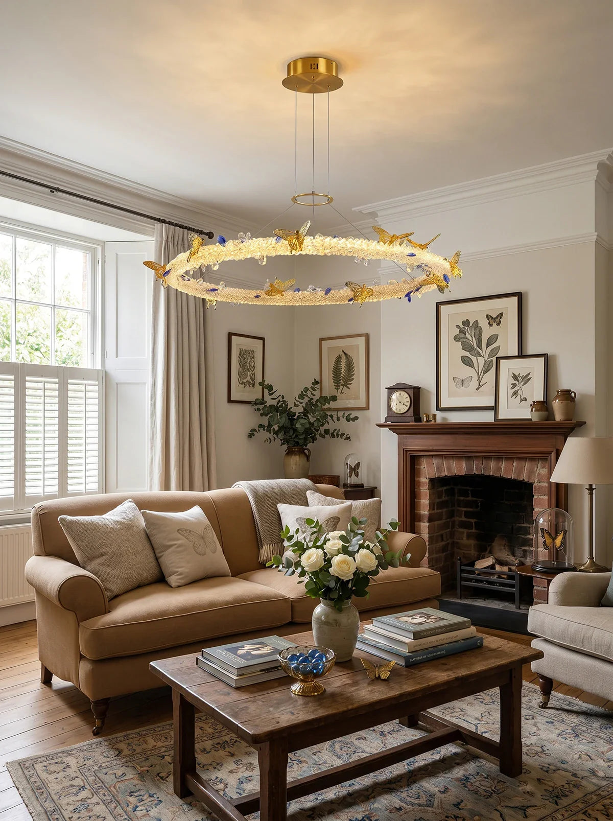 Azu Crystal Butterfly Chandelier