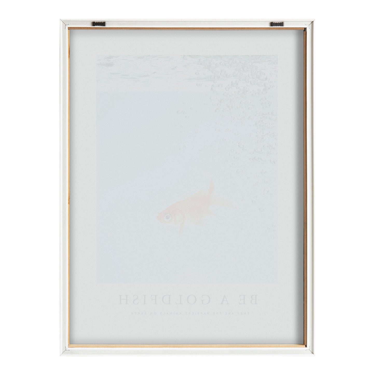 Blake Be A Goldfish Framed Printed Glass by The Creative Bunch Studio