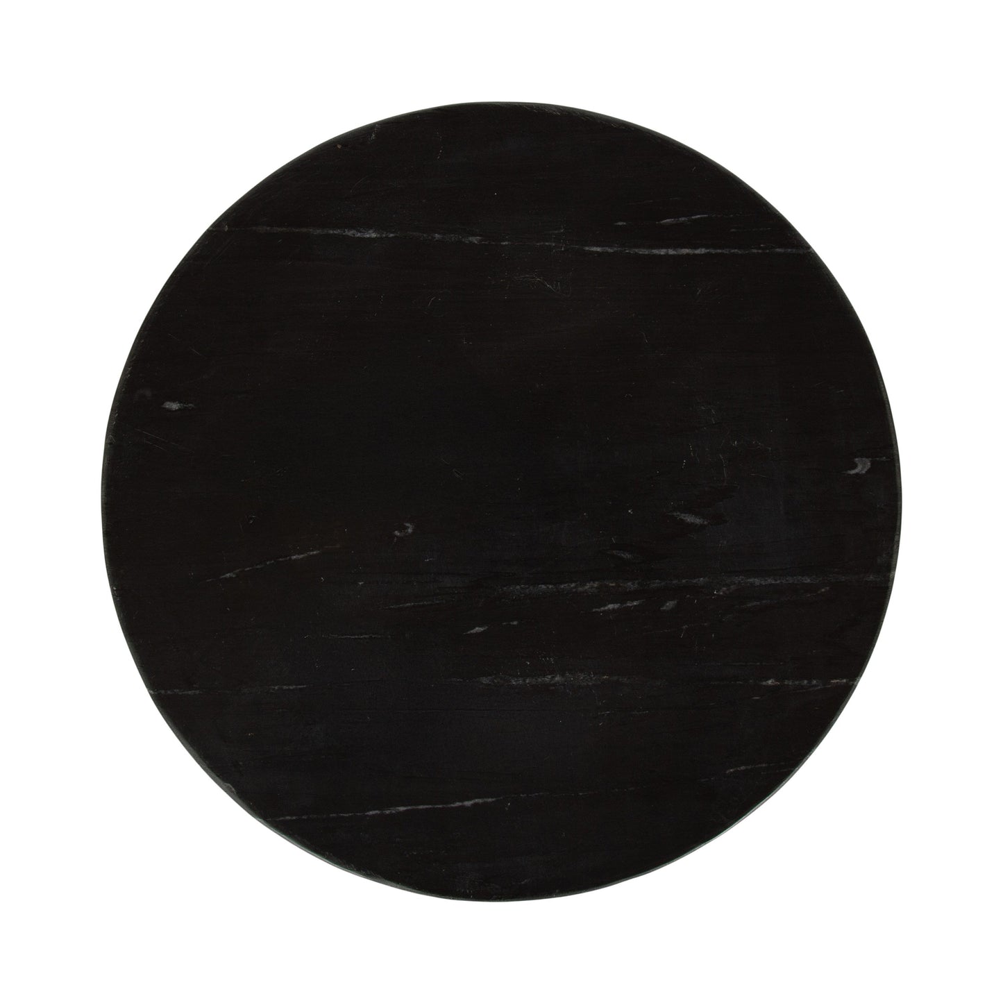 Baronet Round Marble and Metal Table