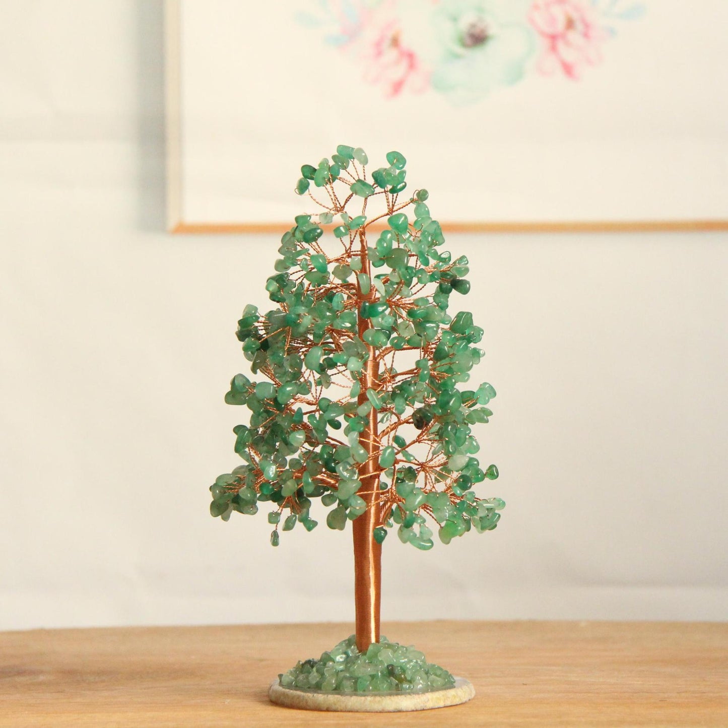 Natural Crystal Money Tree with Pachira Macrocarpa Agate