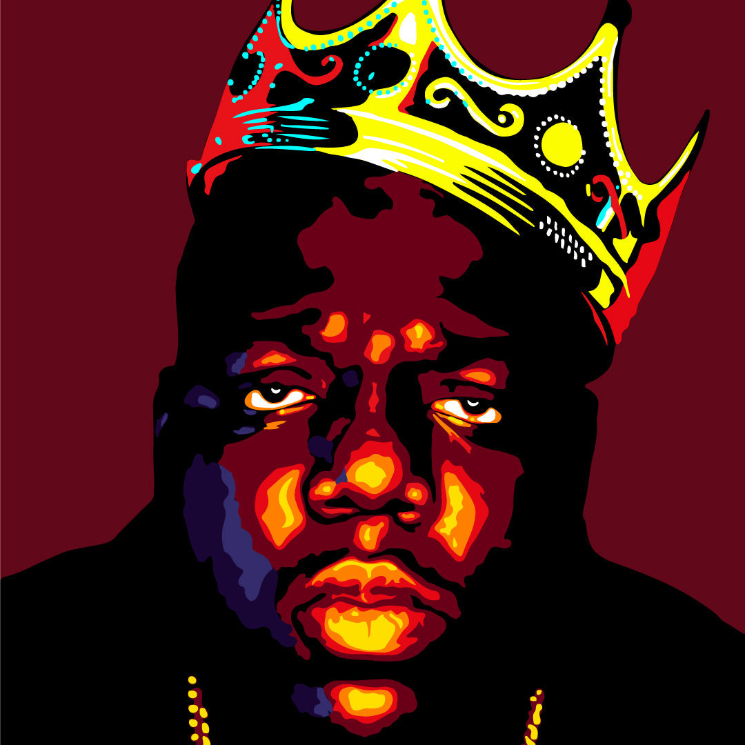 Notorious B.I.G "King of NY" Layered Stencil Set