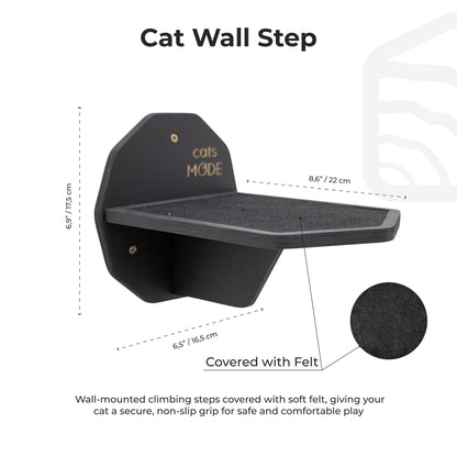 Wooden Hexagon Step - Black