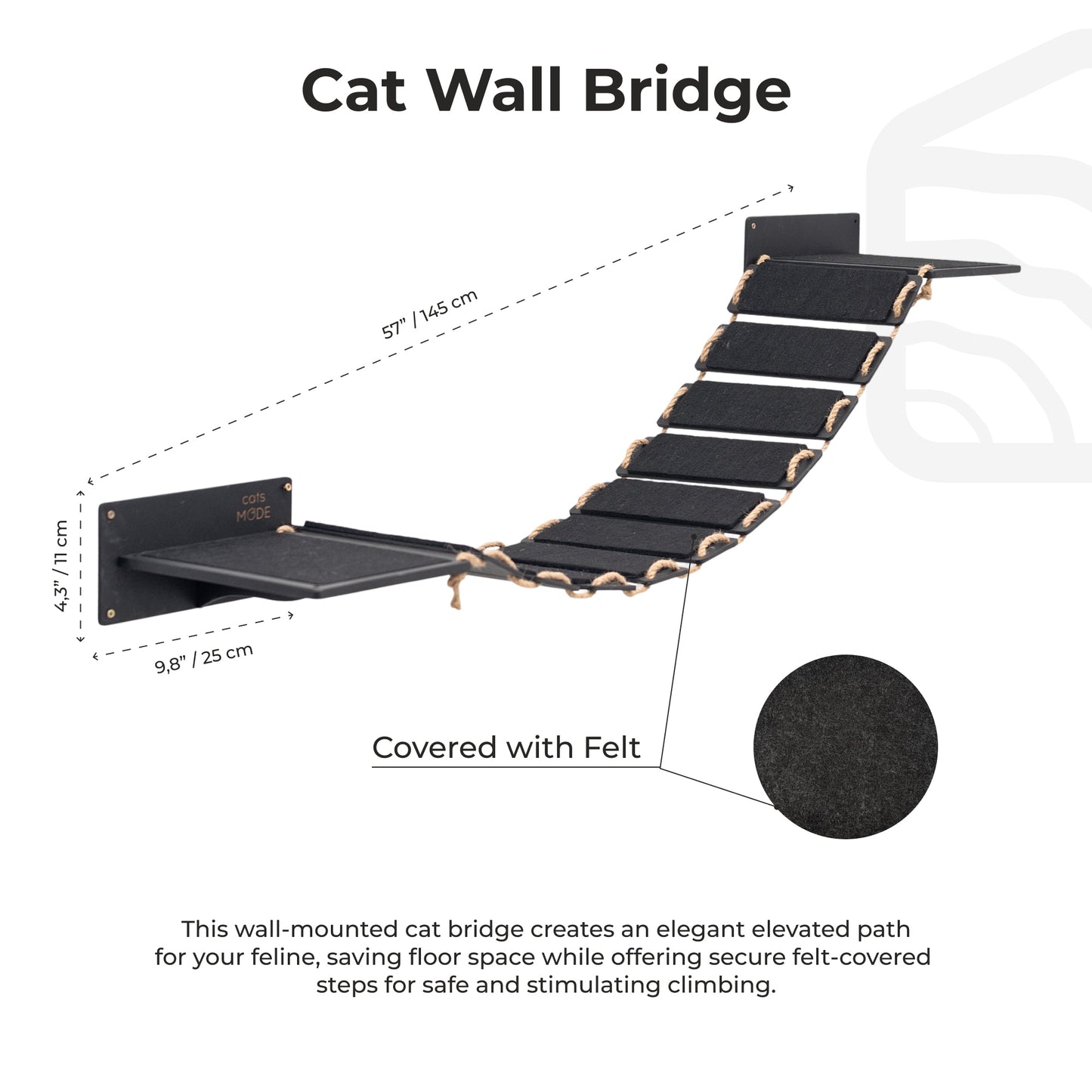Cat Bridge Walkway White