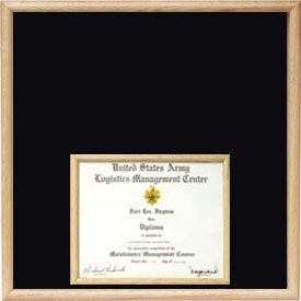 US Marine Corp Certificate Display Case in bottom.