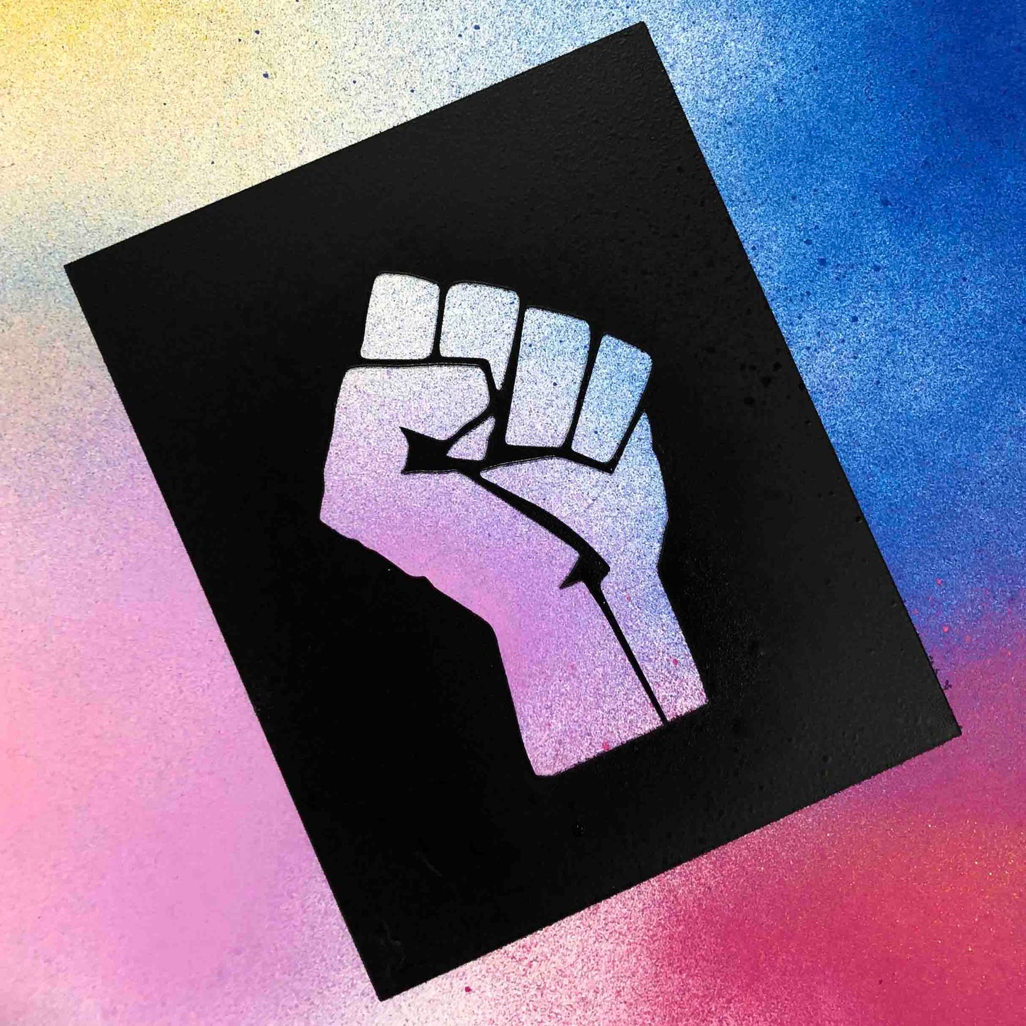 BLM Fist Stencil Set