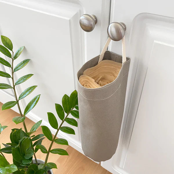 Cat Litter Bag Holder in Natural Cotton Canvas | Boba & Vespa