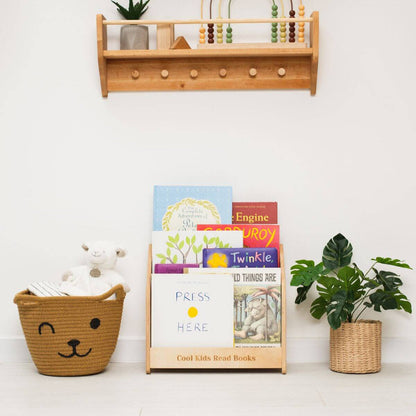 Montessori bookshelf for toddlers