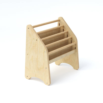 Wooden Montessori Bookshelf White
