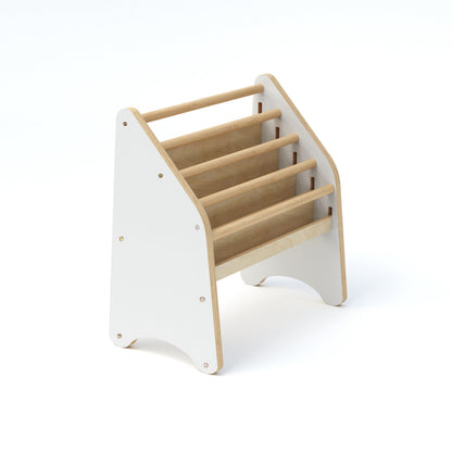 Wooden Montessori Bookshelf White