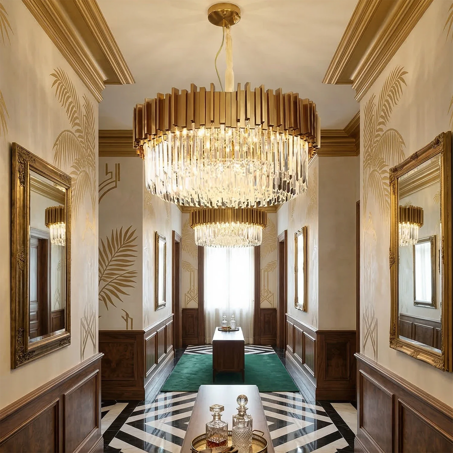 Bourbons Alphonsus Crystal Chandelier