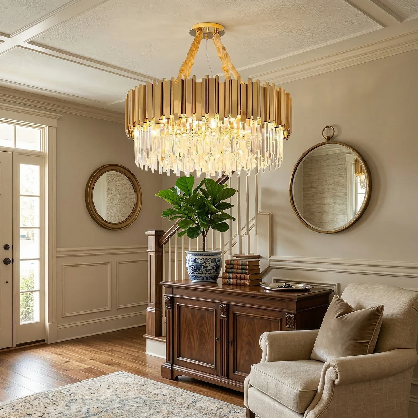 Bourbons Alphonsus Crystal Chandelier