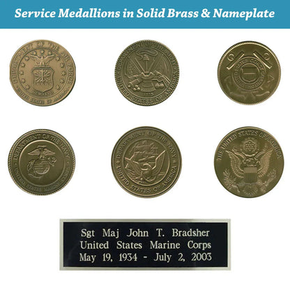 Medal Display Case Cherry Finish, Hand Made by Veterans