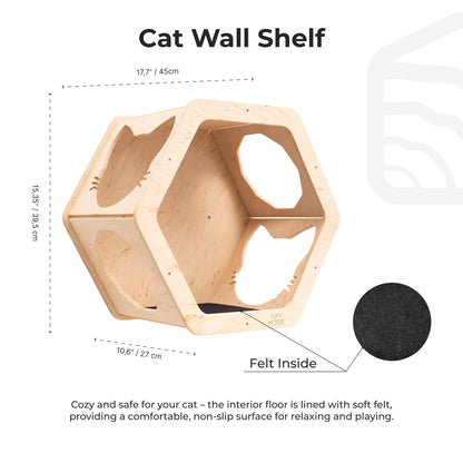 Honeycomb Cat Shelves Light