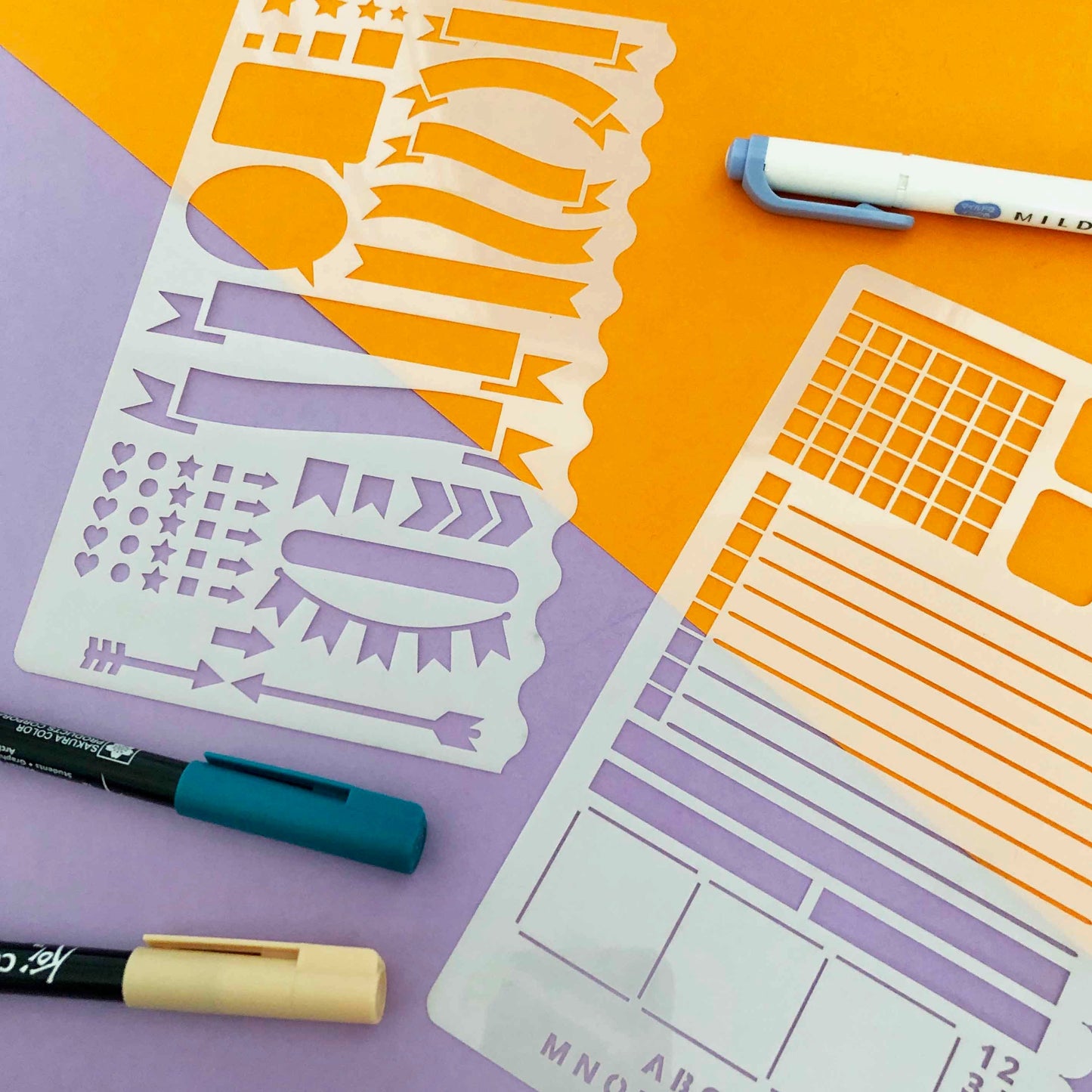Bullet Journal Stencil Set