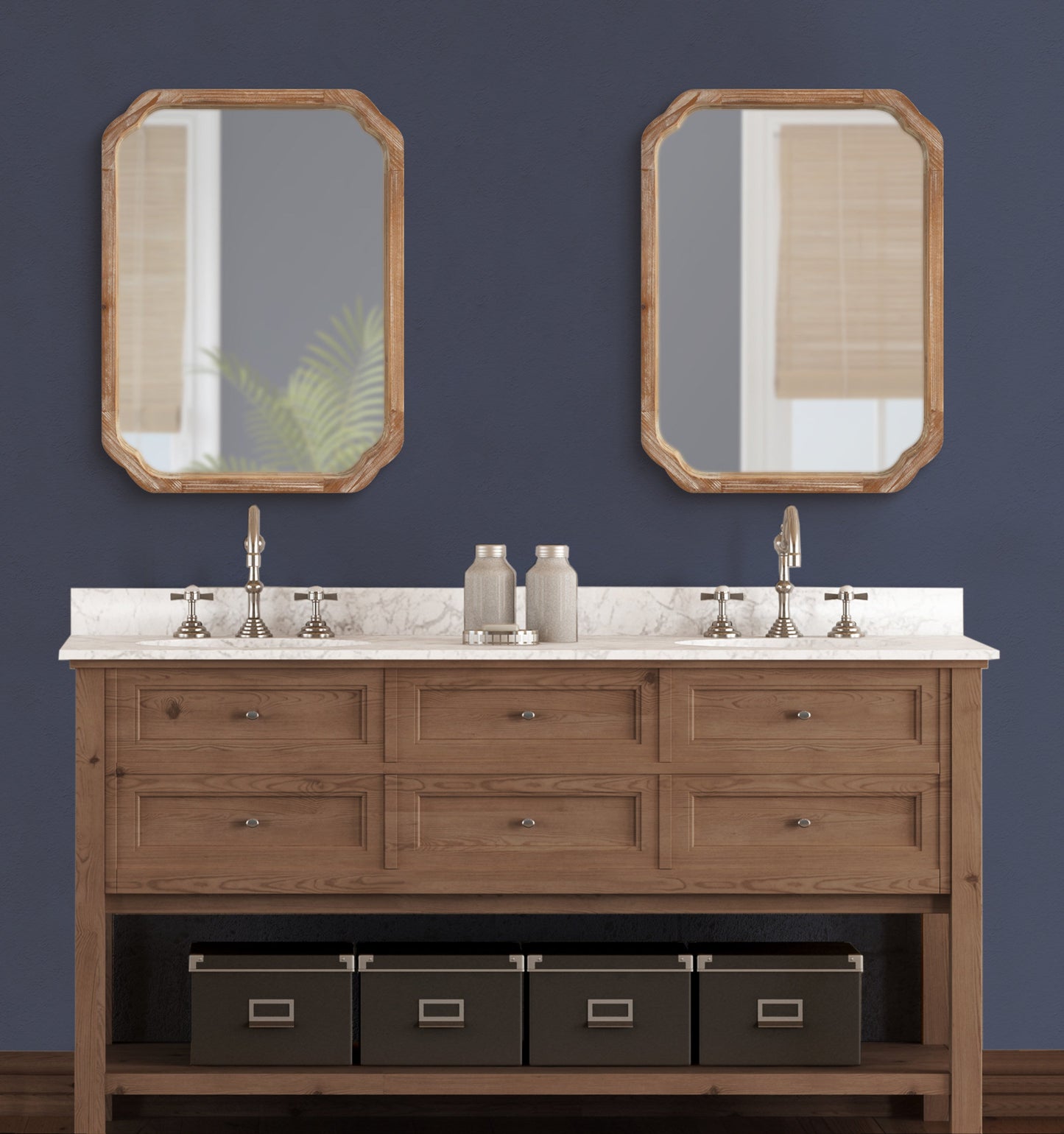Marston Wood Framed Wall Mirror