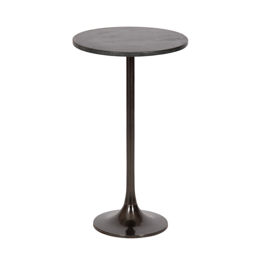 Baronet Round Marble and Metal Table