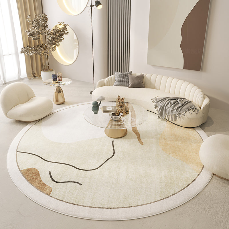 Japanese Minimalist Living Room Printed Carpet