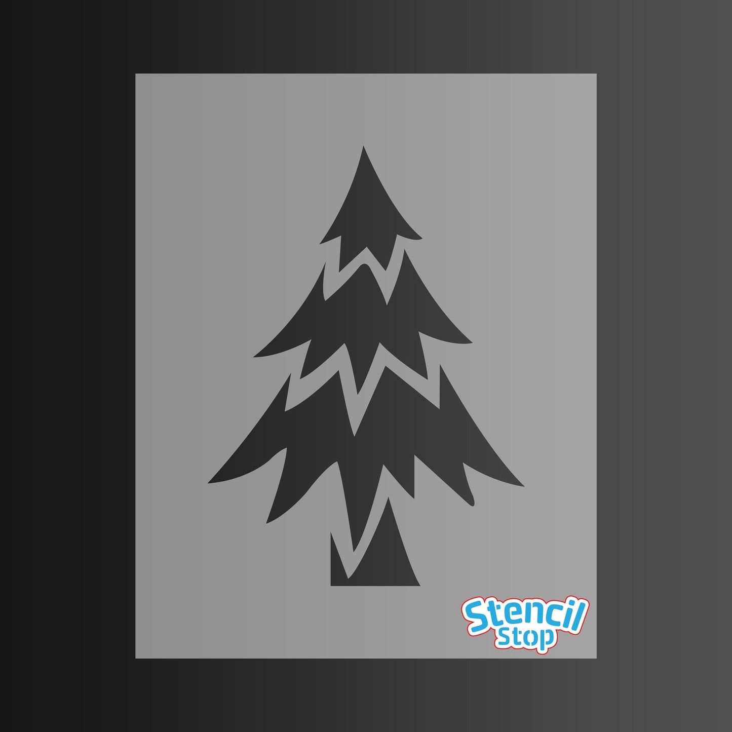 Simple Christmas Tree Stencil