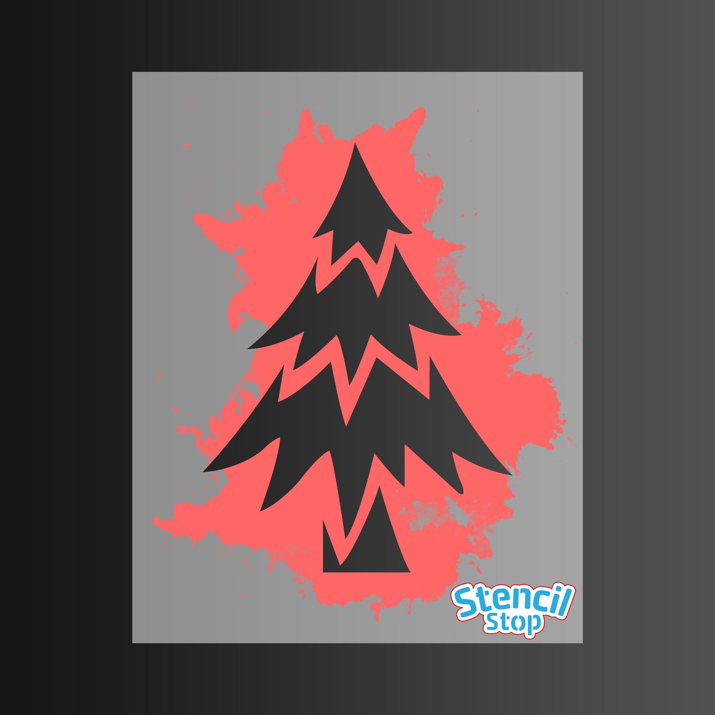 Simple Christmas Tree Stencil