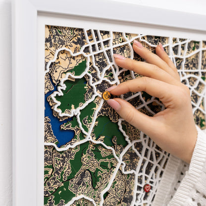 Wooden Map Pins - Lifestyle Icons