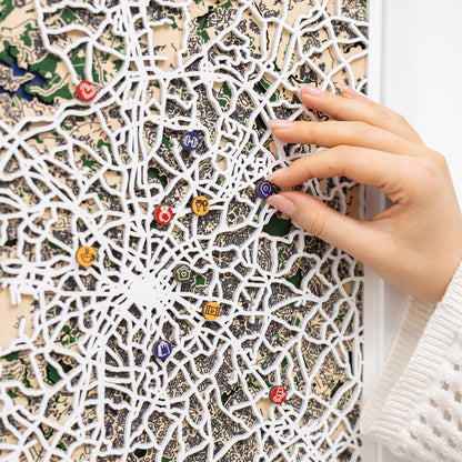 Wooden Map Pins - Lifestyle Icons