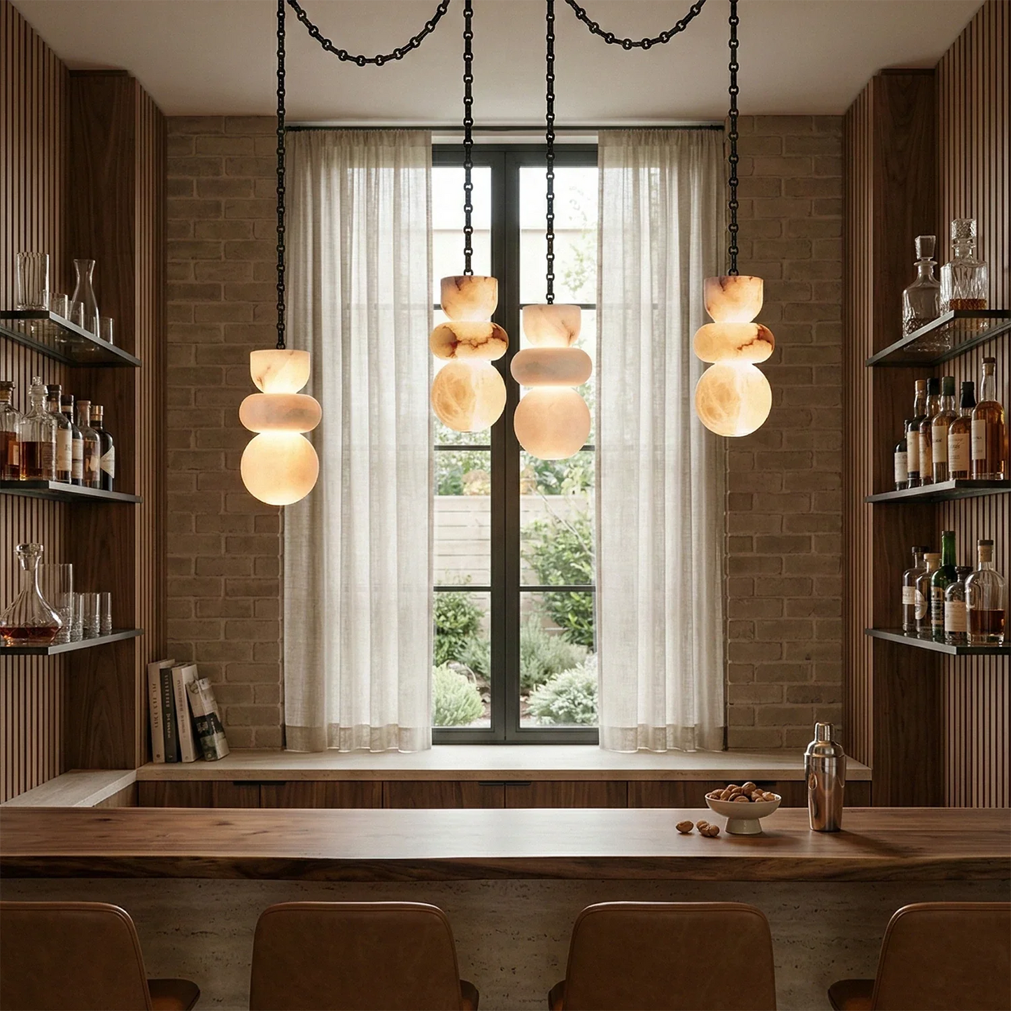 Lykka Alabaster Cluster Chandelier