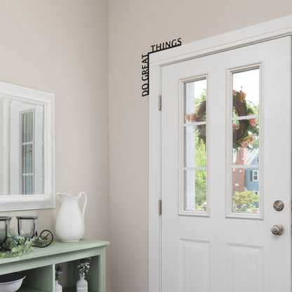 Wooden Corner Quote – Do Great Things