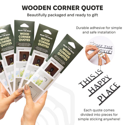 Wooden Corner Quote – Faith Over Fear