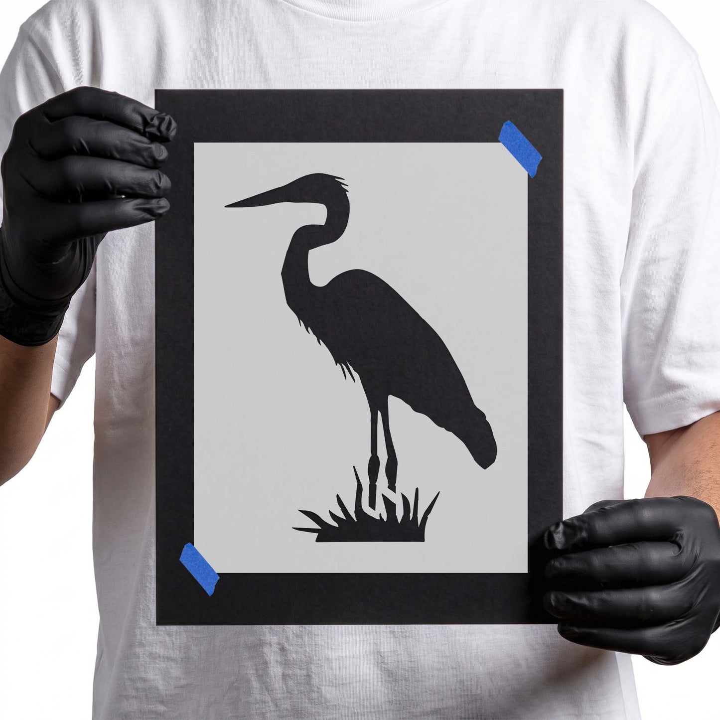 Crane Bird Stencil