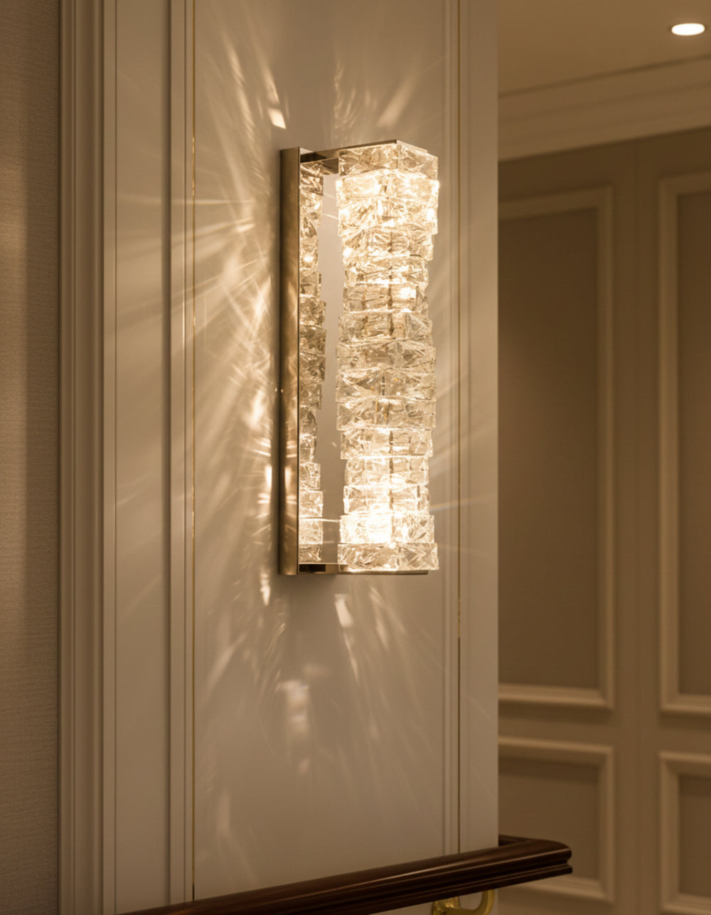 Crystal Laminated Wall Light