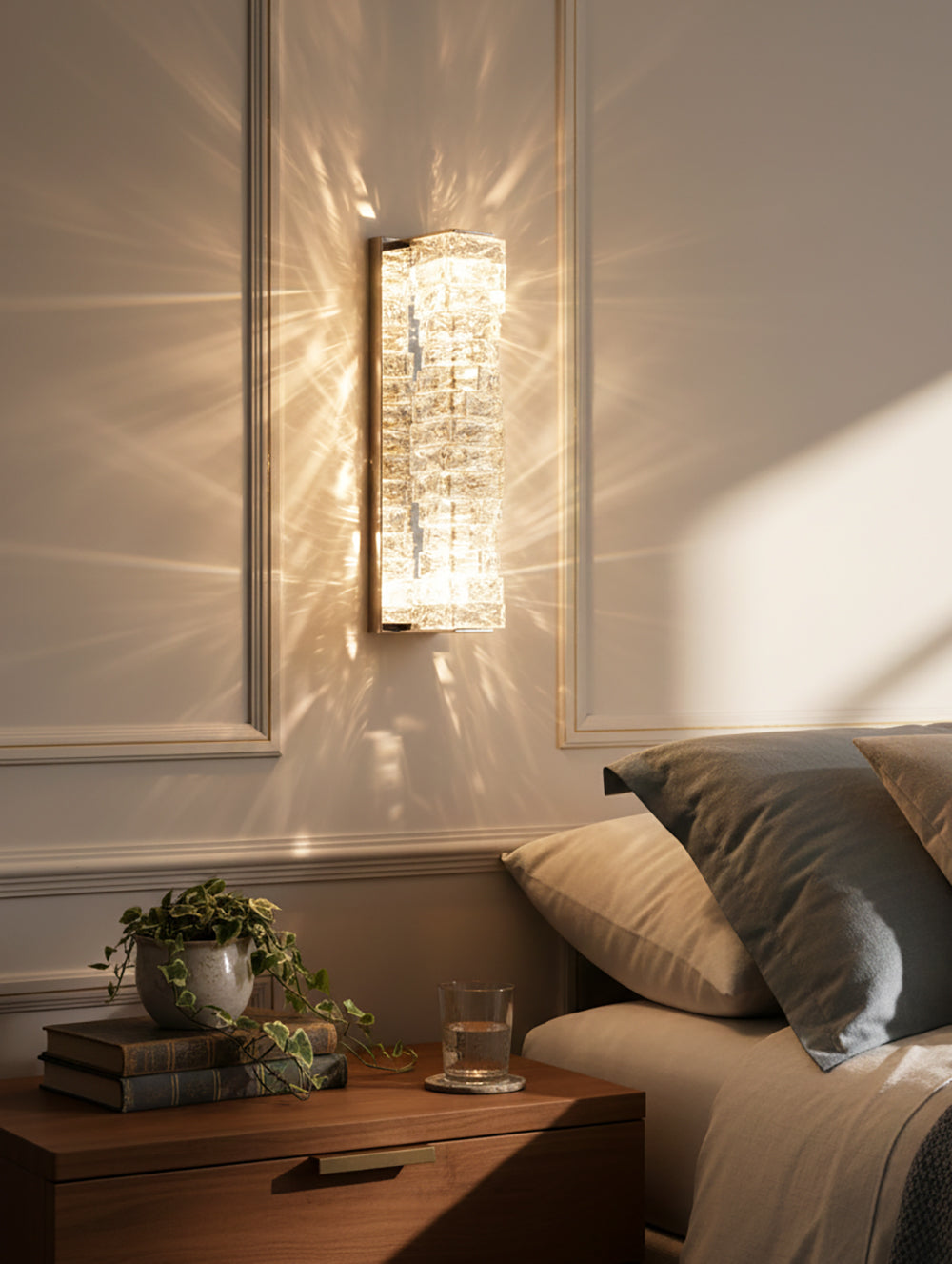 Crystal Laminated Wall Light