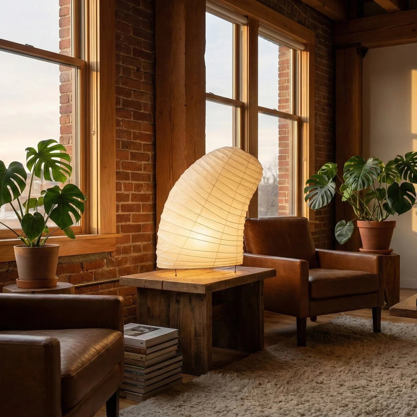 Akari Curved VB-13T Table Lamp