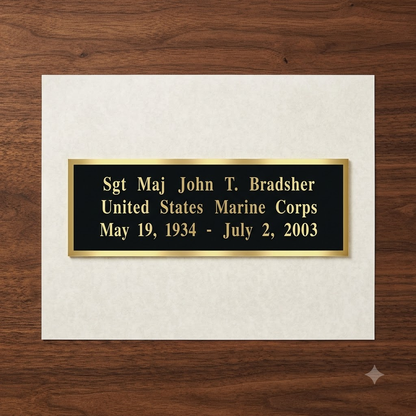Laser Engraved Brass Name Plates.