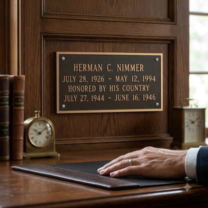 Large Name Plate - Engraved name plates