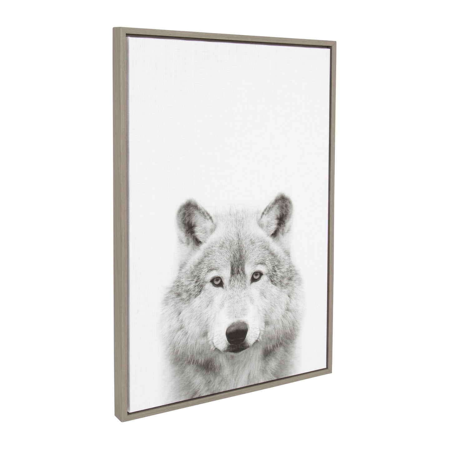 Sylvie Wolf Framed Canvas by Simon Te Tai