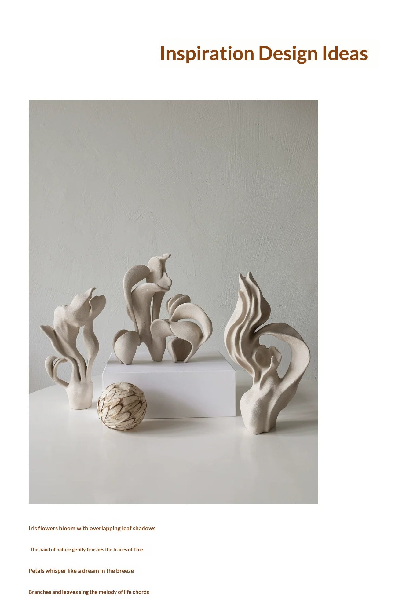 Handcrafted Wabi‑Sabi Resin Art Vase – Neutral Minimalist Sculpture