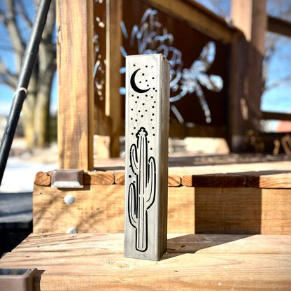 Desert Night Luminary Pillars w/ Solar Cap