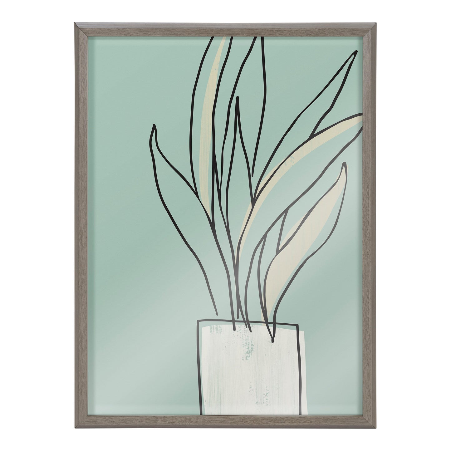 Blake Serene Growth Framed Printed Glass by Elizabeth Silver