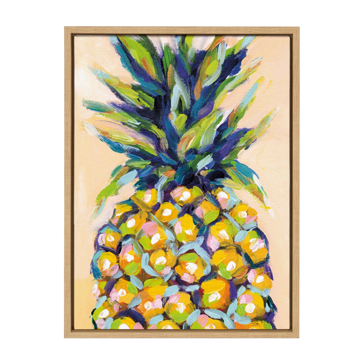 Sylvie Pineapple Study No 2 Framed Canvas by Rachel Christopoulos