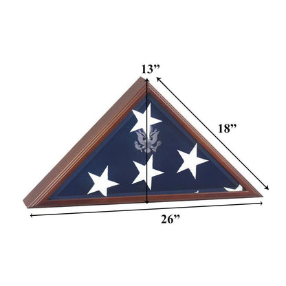 Extra Large American Burial Flag Case, Extra Large Vice Presidential Flag Case