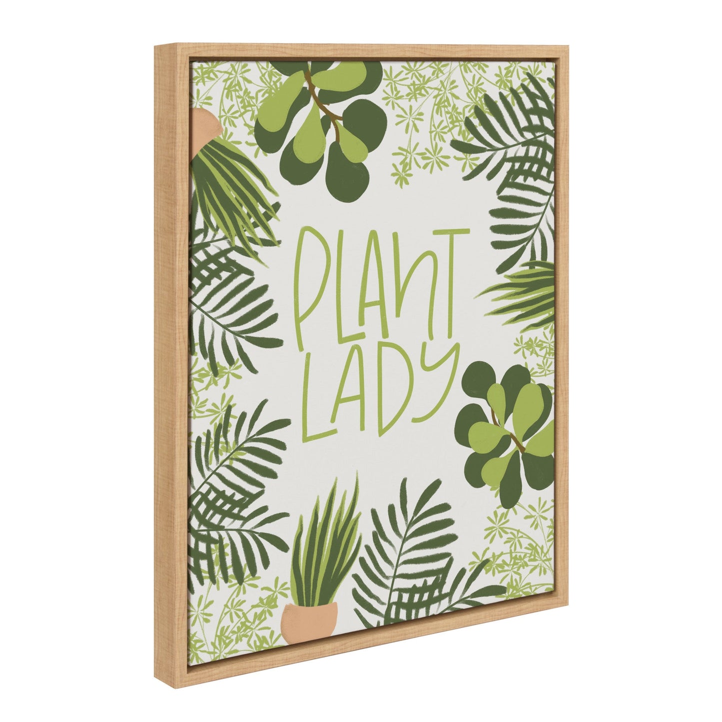 Sylvie Plant Lady Framed Canvas by Jenn Van Wyk of Jenn Pens it All