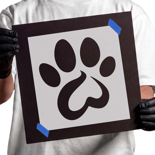 Doggy Paw Stencil